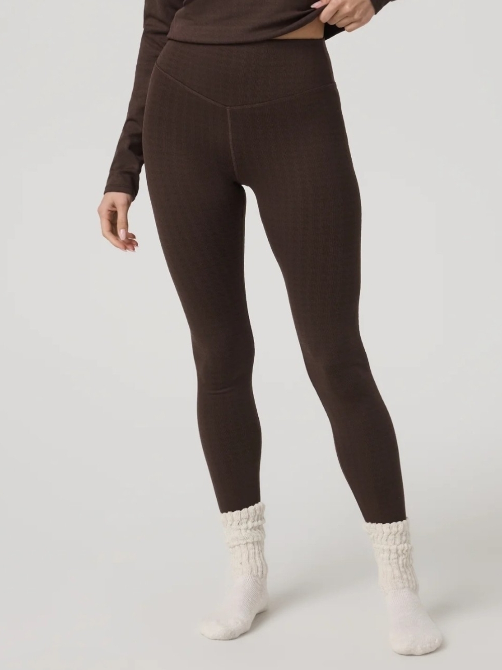 NWOT Vuori Java Houndstooth Chilled Out Leggings Sz S